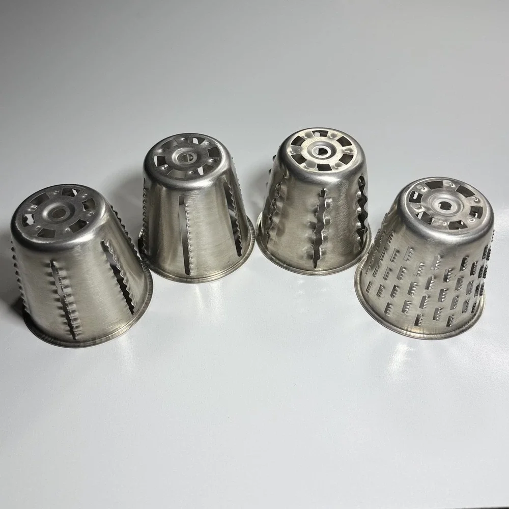 Saladmaster Food Processor Slicer Shredder 4 Replacement Cones 1 2 3 5 Stainless